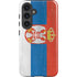 Serbia Flag Distressed Galaxy S25 Impact Case