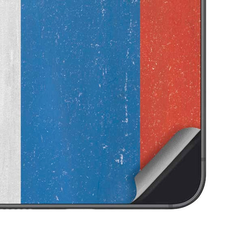 Serbia Flag Distressed Galaxy S25 Skin