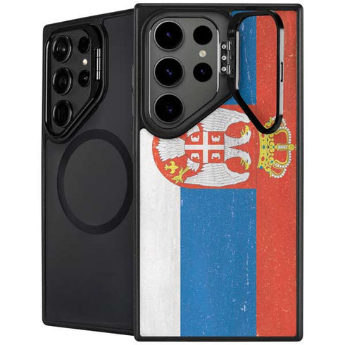 Serbia Flag Distressed Galaxy Cases