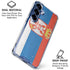 Serbia Flag Distressed Galaxy S25 Clear Case