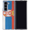 Serbia Flag Distressed Galaxy Z Fold5 5G Clear Case