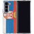 Serbia Flag Distressed Galaxy Z Fold5 5G Clear Case