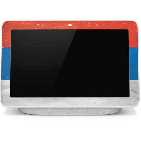 Serbia Flag Distressed Google Home Hub Skin