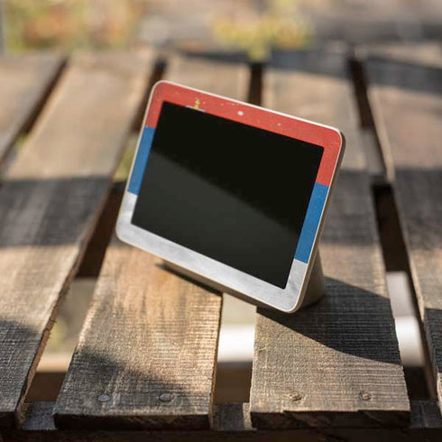 Serbia Flag Distressed Google Home Hub Skin