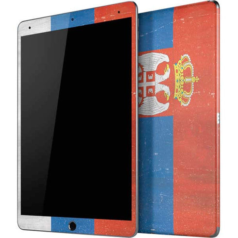 Serbia Flag Distressed iPad Skins
