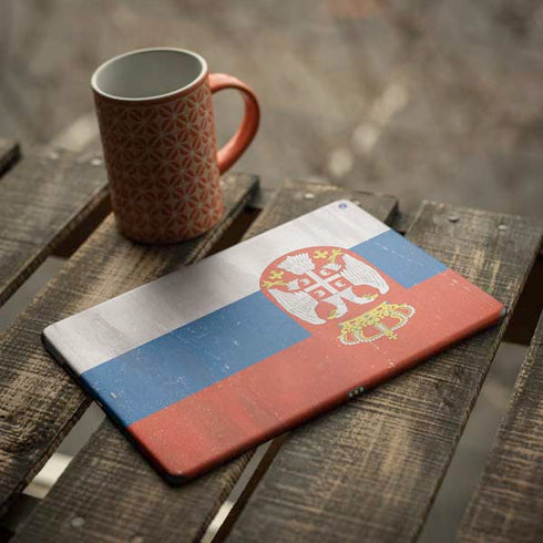 Serbia Flag Distressed iPad Skins
