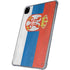 Serbia Flag Distressed iPad Pro 11in (2024) Clear Case