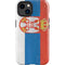 Serbia Flag Distressed iPhone 15 Impact Case