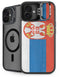 Serbia Flag Distressed iPhone 16 Plus Kickstand Case
