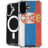 Serbia Flag Distressed iPhone 16 Plus MagSafe Case
