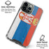 Serbia Flag Distressed iPhone 16 Pro Clear Case