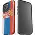 Serbia Flag Distressed iPhone 16 Pro Impact Case