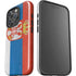Serbia Flag Distressed iPhone 16 Pro Max Impact Case