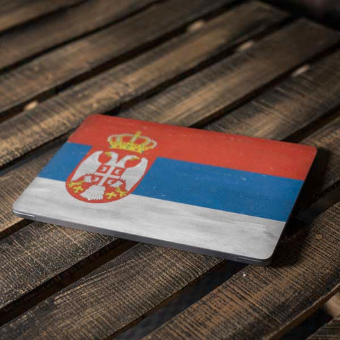 Serbia Flag Distressed Apple MacBook Air Skin