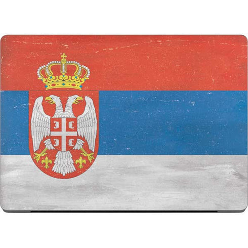 Serbia Flag Distressed Apple MacBook Pro 14-inch Skin
