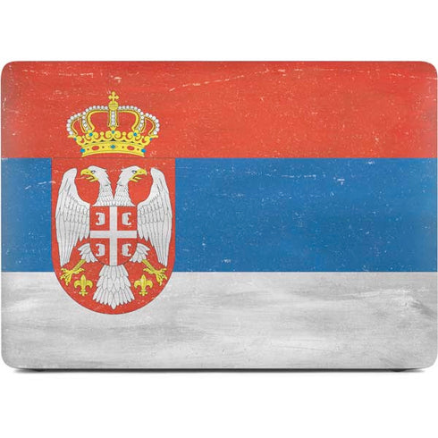 Serbia Flag Distressed Apple MacBook Pro 16-inch Skin