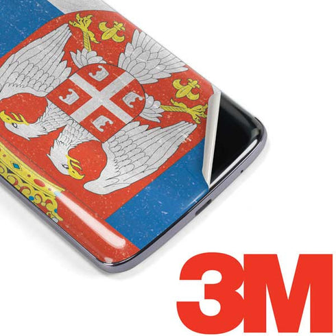 Serbia Flag Distressed Moto E5 Plus Skin