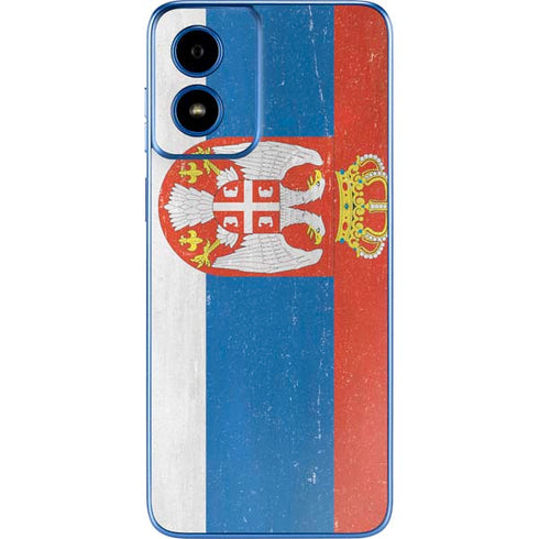 Serbia Flag Distressed Moto G Play 4G (2024) Skin