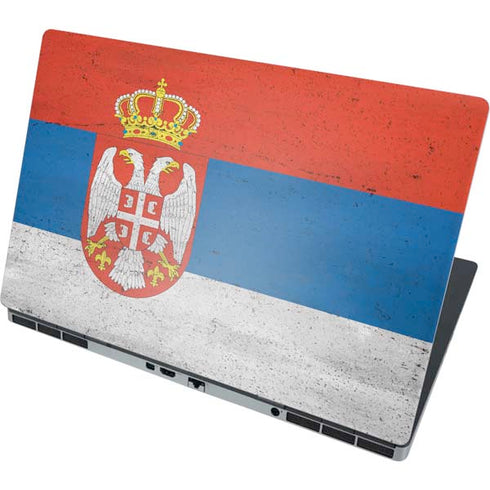 Serbia Flag Distressed Dell Precision Skin