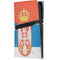 Serbia Flag Distressed PS5 Pro Console Skin