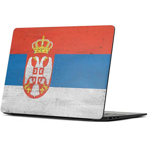 Serbia Flag Distressed Surface Laptop 7 13.8in Skin