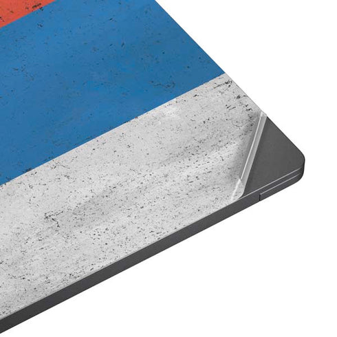 Serbia Flag Distressed Surface Laptop 7 13.8in Skin