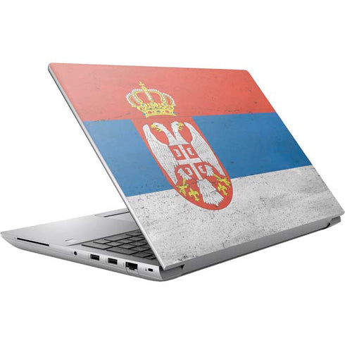 Serbia Flag Distressed HP ZBook Fury 16 G10 Skin