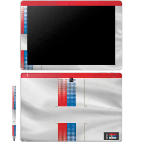Serbia Soccer Flag Galaxy Book 12in Skin