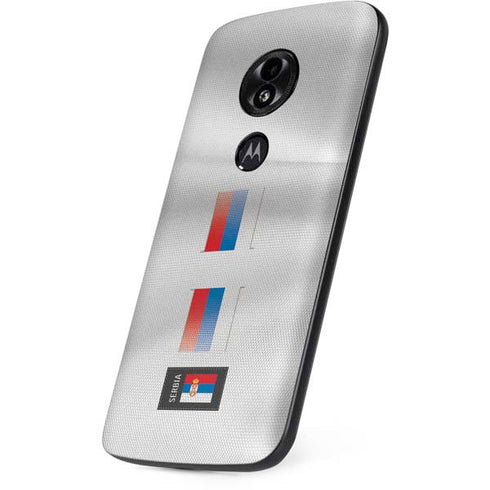 Serbia Soccer Flag Moto E5 Play Skin