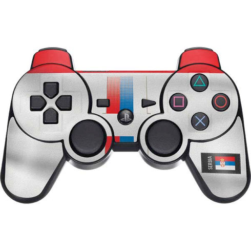 Serbia Soccer Flag PS3 Dual Shock wireless controller Skin