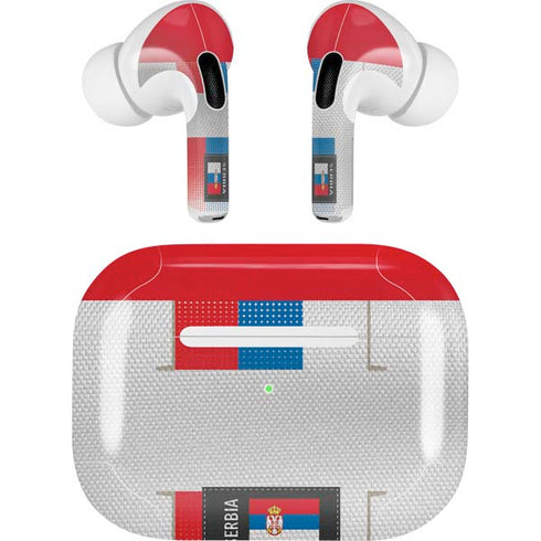Serbia Soccer Flag AirPods Skins