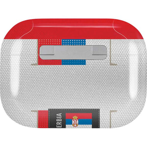 Serbia Soccer Flag AirPods Skins