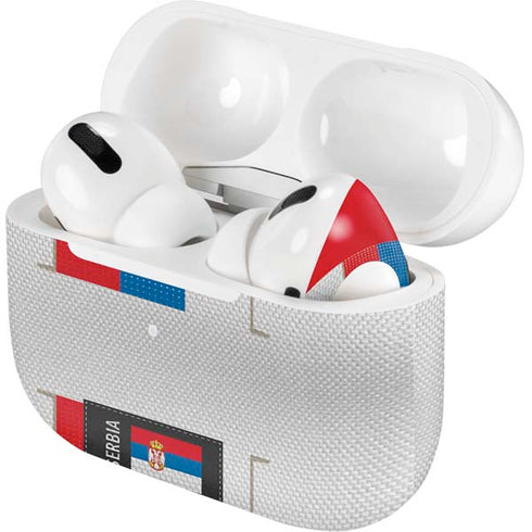 Serbia Soccer Flag AirPods Skins