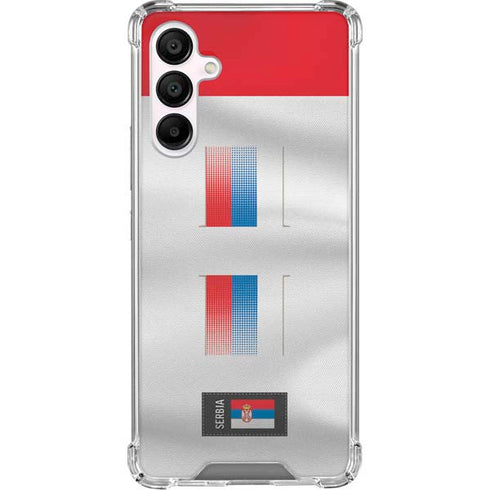 Serbia Soccer Flag Galaxy A16 5G Clear Case