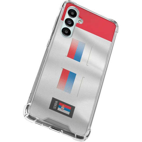 Serbia Soccer Flag Galaxy A16 5G Clear Case