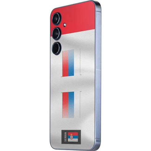 Serbia Soccer Flag Galaxy A35 5G Skin