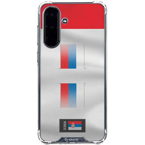 Serbia Soccer Flag Galaxy A36 5G Clear Case