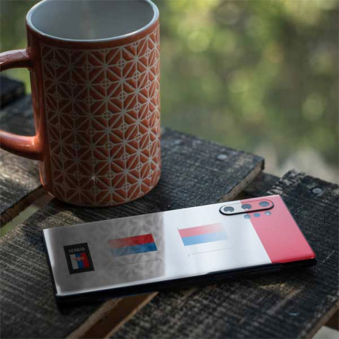 Serbia Soccer Flag Galaxy Note 10 Plus Skin