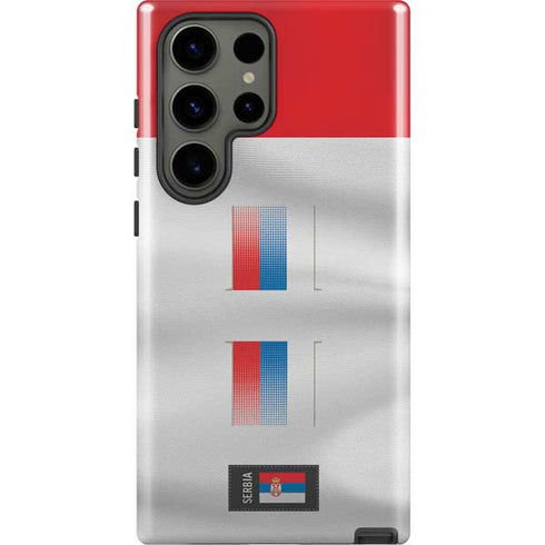 Serbia Soccer Flag Galaxy S23 Ultra Pro Case