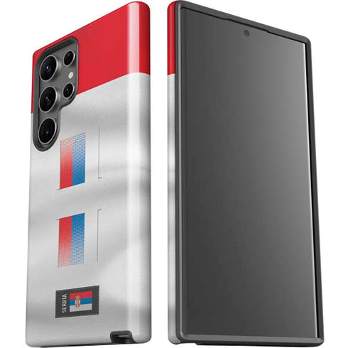 Serbia Soccer Flag Galaxy S23 Ultra Pro Case