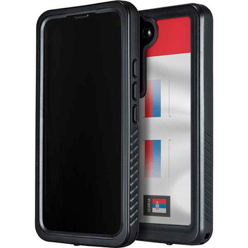 Serbia Soccer Flag Galaxy S24 Plus Waterproof Case