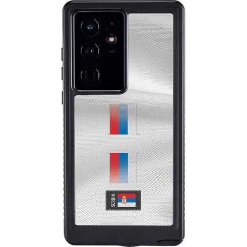 Serbia Soccer Flag Galaxy S24 Ultra Waterproof Case