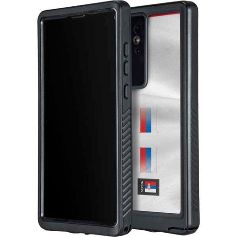 Serbia Soccer Flag Galaxy S24 Ultra Waterproof Case