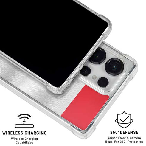 Serbia Soccer Flag Galaxy S25 Ultra Clear Case