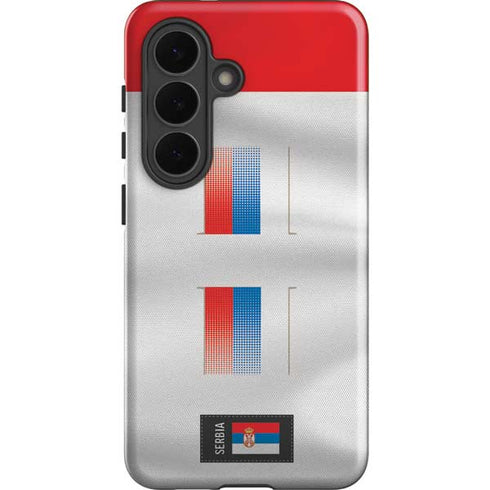Serbia Soccer Flag Galaxy S26 Impact Case