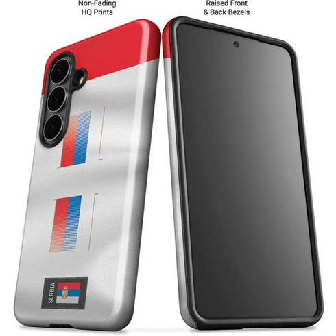 Serbia Soccer Flag Galaxy S26 Impact Case