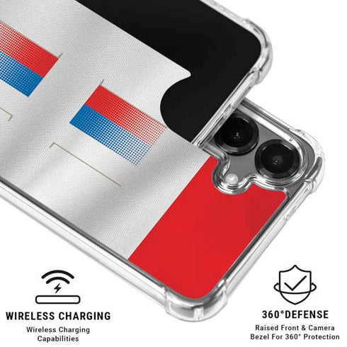 Serbia Soccer Flag Galaxy S26 Plus Clear Case