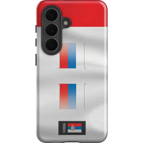 Serbia Soccer Flag Galaxy S26 Plus Impact Case