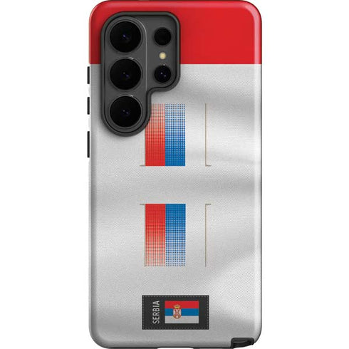 Serbia Soccer Flag Galaxy S26 Ultra Impact Case