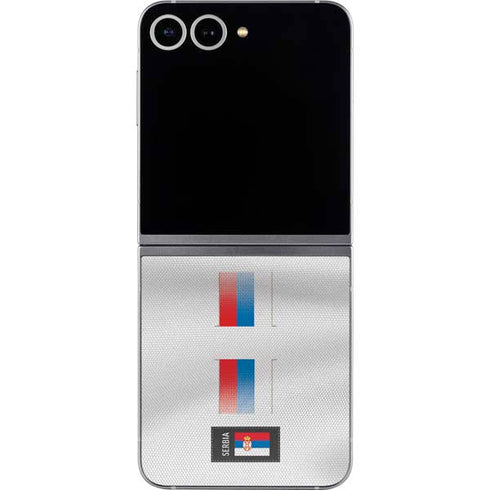 Serbia Soccer Flag Galaxy Z Flip6 Skin